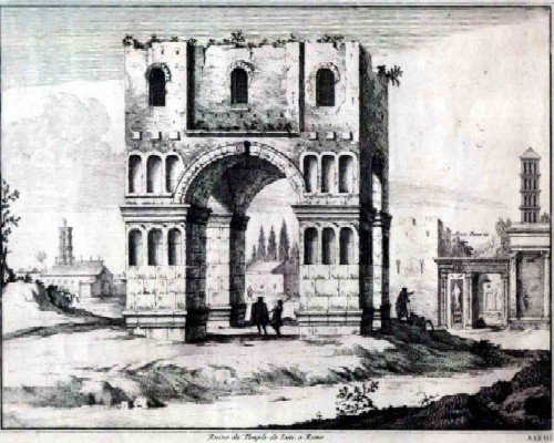 Documentación, anàlisis arquitectónico e inserción urbanística del arco cuadrifronte del foro Boario en Roma