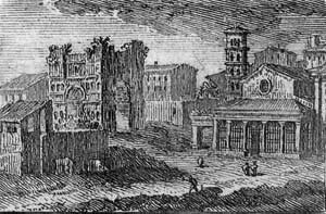 Documentación, anàlisis arquitectónico e inserción urbanística del arco cuadrifronte del foro Boario en Roma