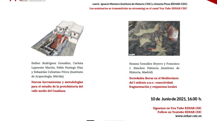 SEMINARIOS LA ARQUEOLOGÍA EN EL CSIC. NUEVA CITA 10 DE JUNIO.